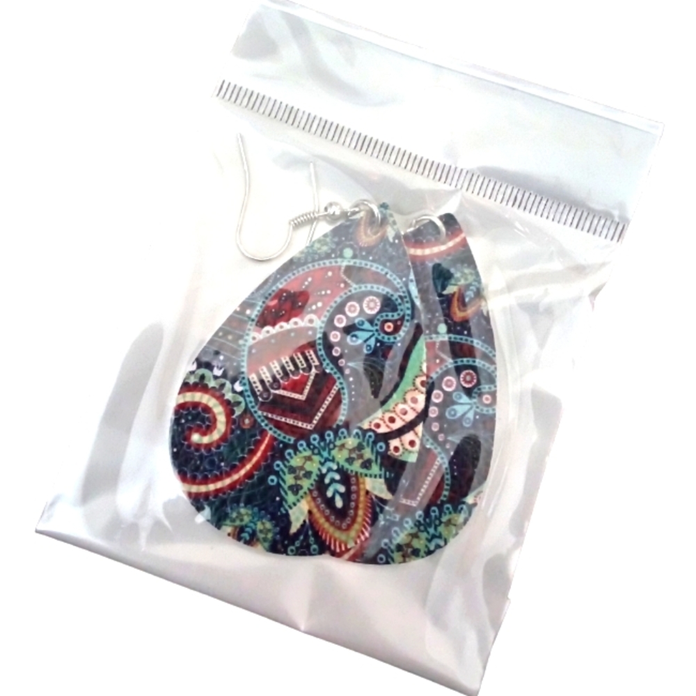 New! Halloween 🎃 Leather Faux Earrings